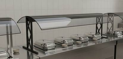 Protetor com vidro curvo